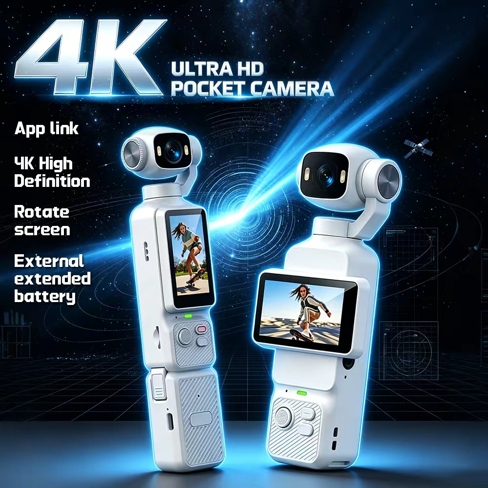 Garden Camera - LK-033 4K Pocket Handheld Gimbal Actionkamera