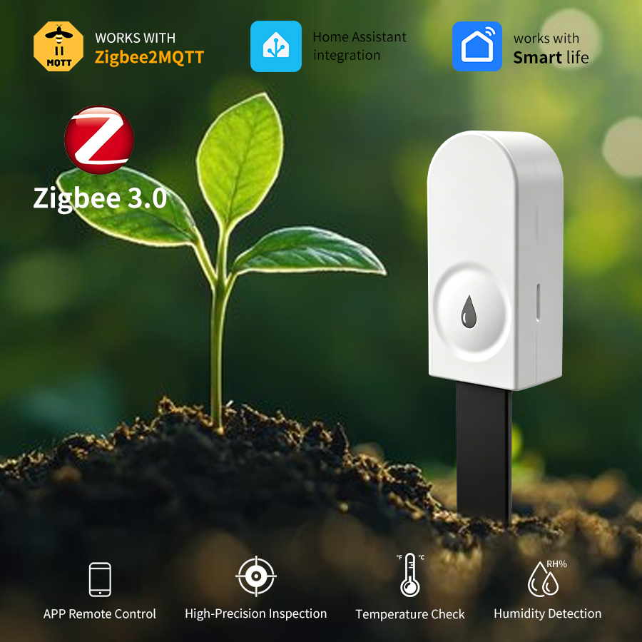 Plant Monitor - Intelligenter Zigbee 3.0 Bodentester Feuchtigkeits- und