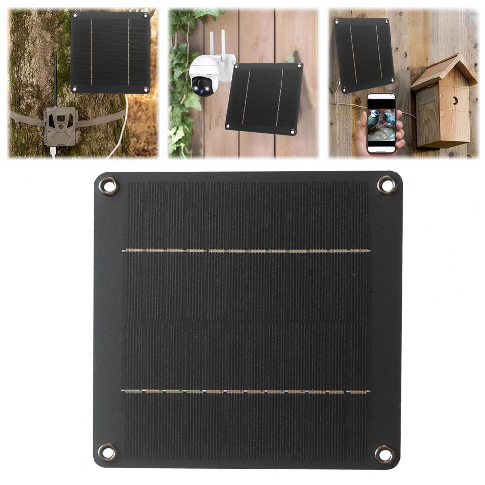 Garden Camera - Leichtes Solarpanel 4W 12V Silizium-Solarpanel Wasserdichtes