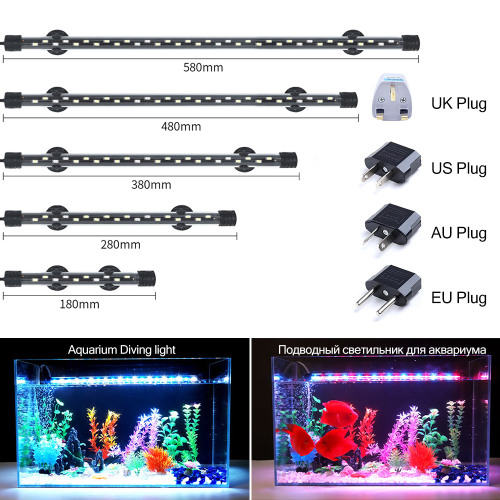 Grow Light Led - 90-260V Aquarium Licht LED Wasserdichte Aquarium