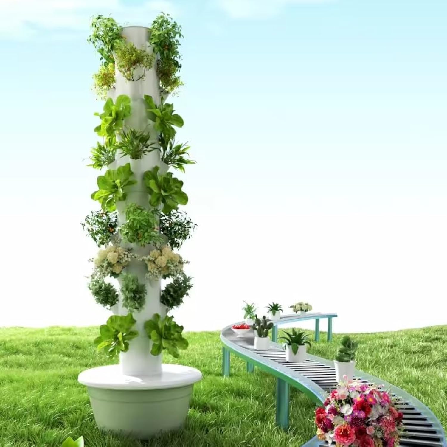 Vertikaler Hydroponischer Anba – Hydroponic Tower Bewertung und Preis